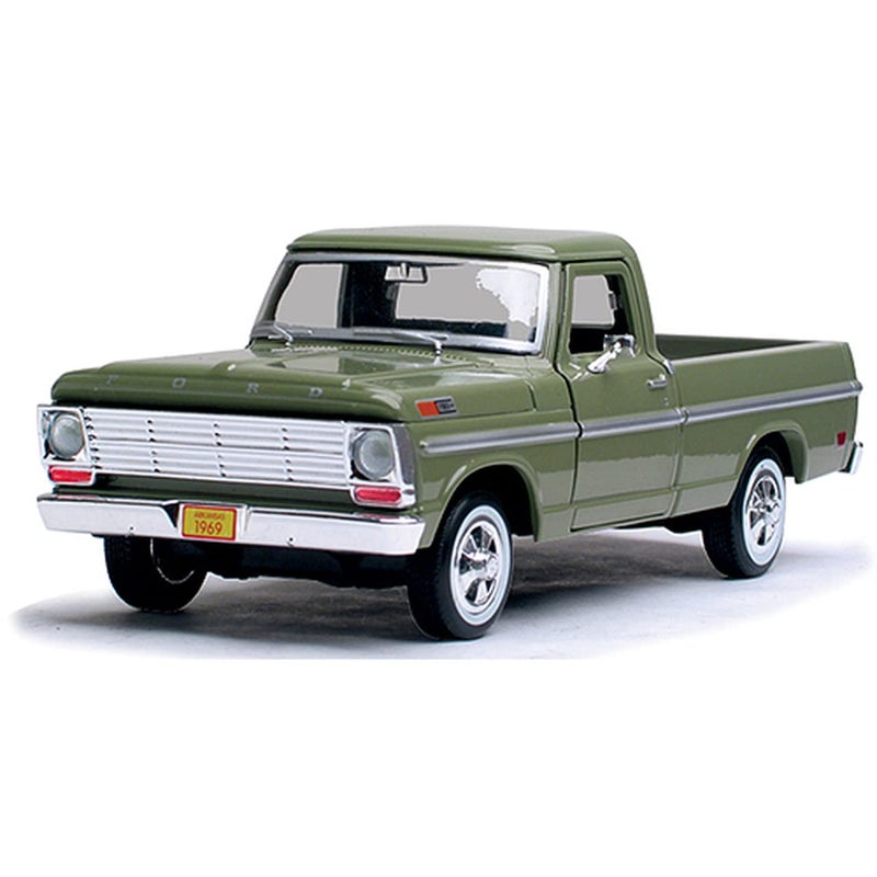 Motor Max 1969 Ford F-100 Pickup, Green - Motormax Premium American 79315 - 1/24 Scale Diecast Model Car by Motor Max - Image 2